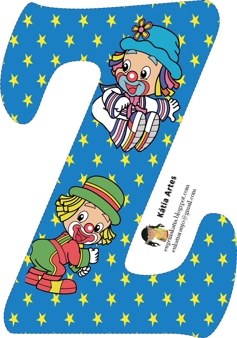 Буква к клоун