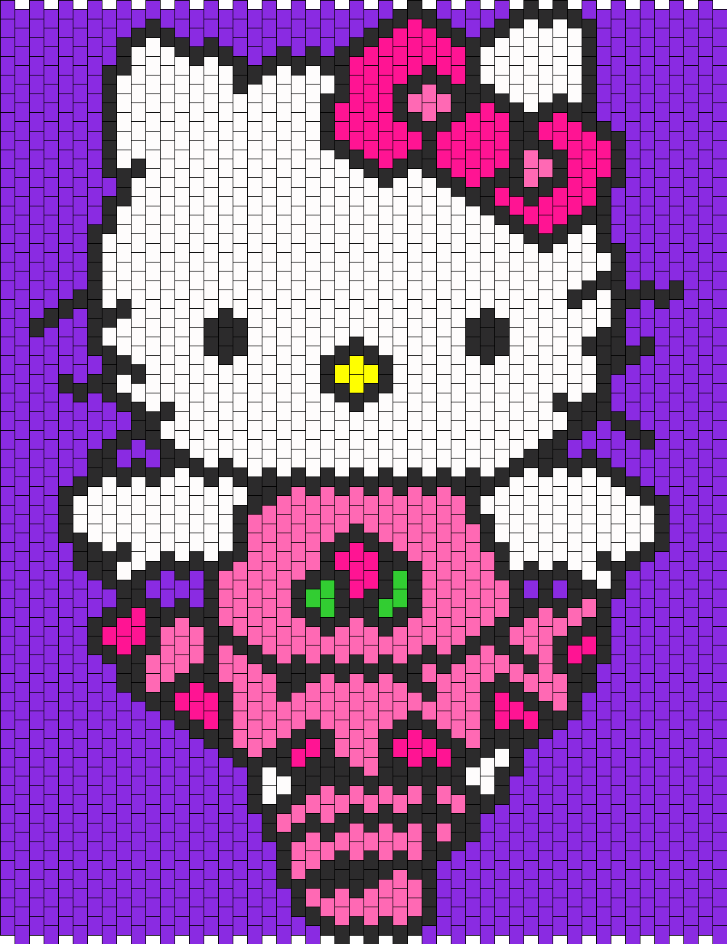 Рисунки по клеточкам Кити