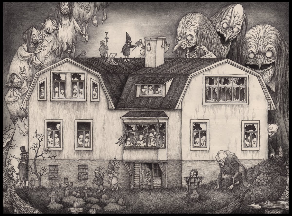 Страшный домик для детей