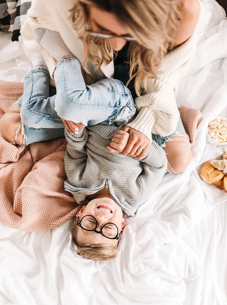 Фотосессия уютная с малышом