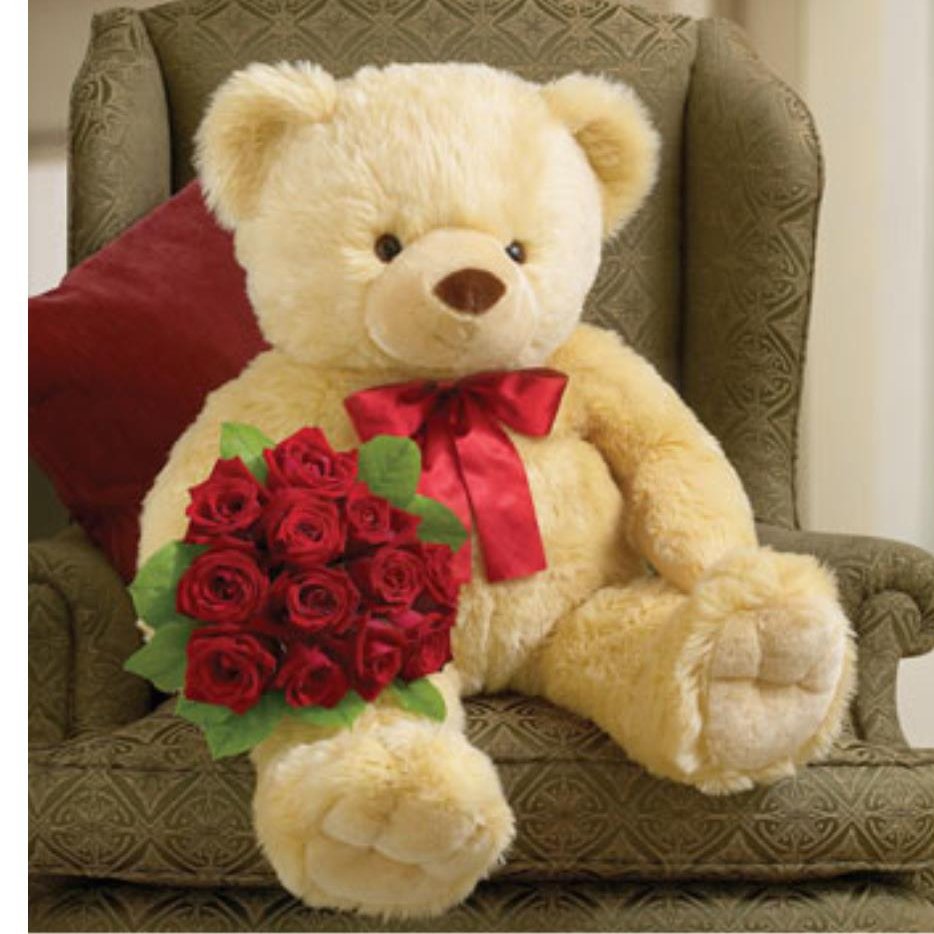 Букет "с мишкой"