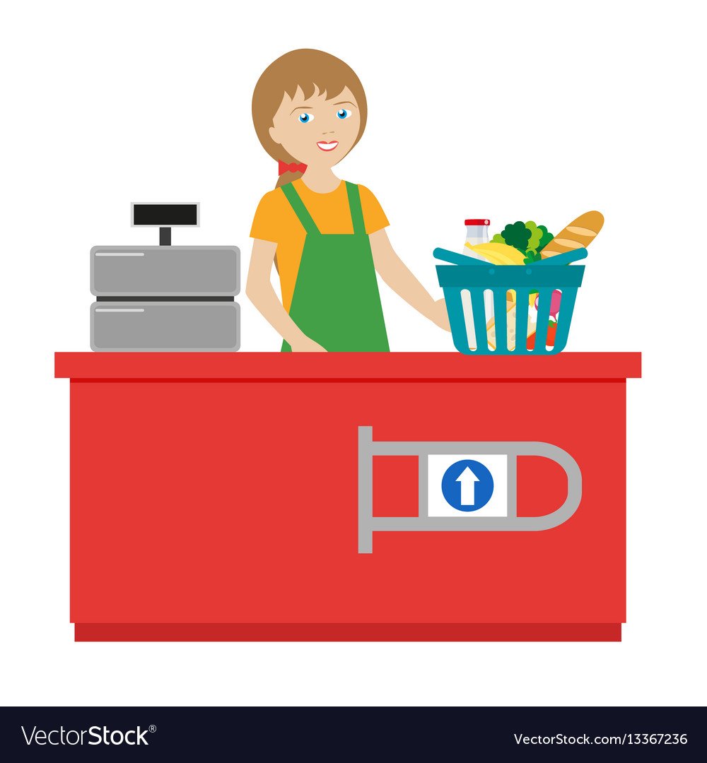 Продавец иллюстрация
