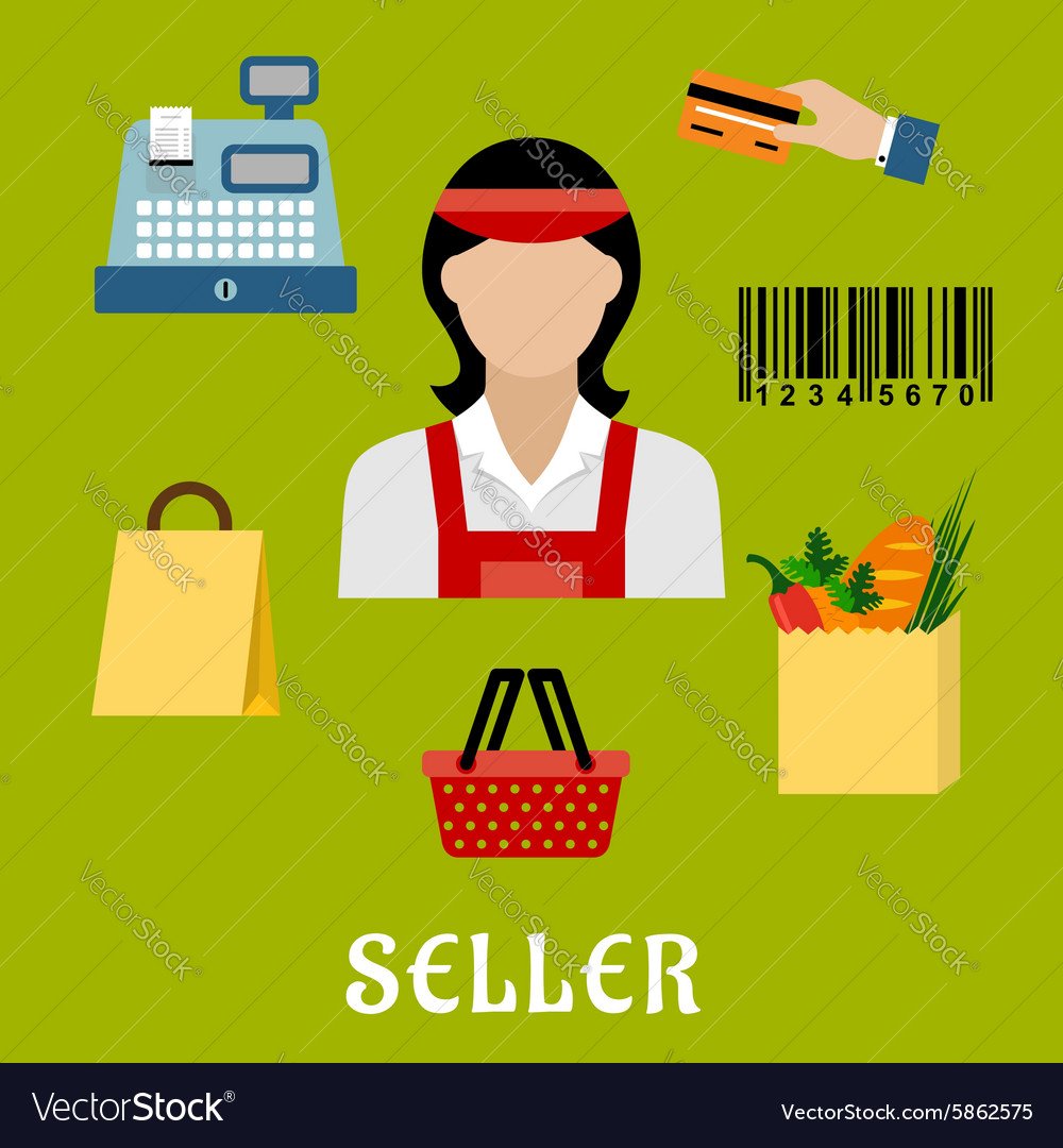 Продавец рисунок