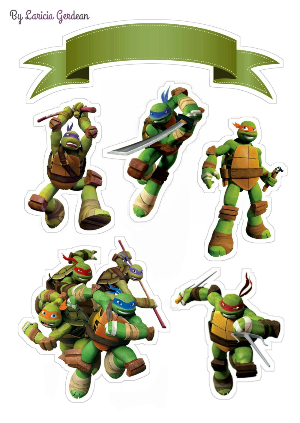 Черепашки ниндзя для печати