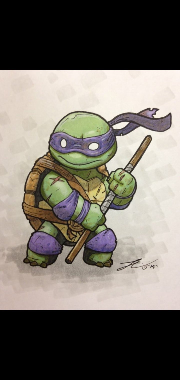 Черепашки ниндзя сахарная картинка