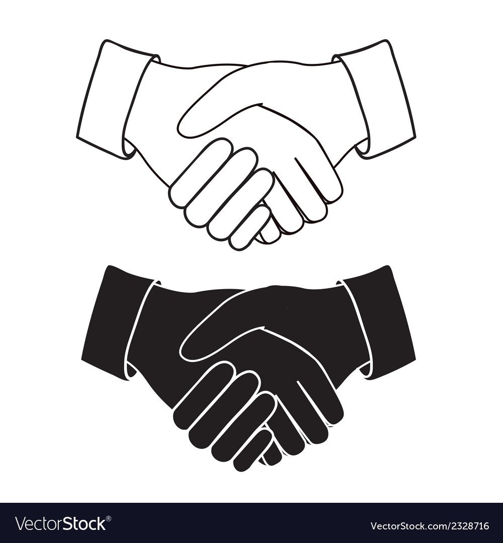 Рукопожатие рисунок