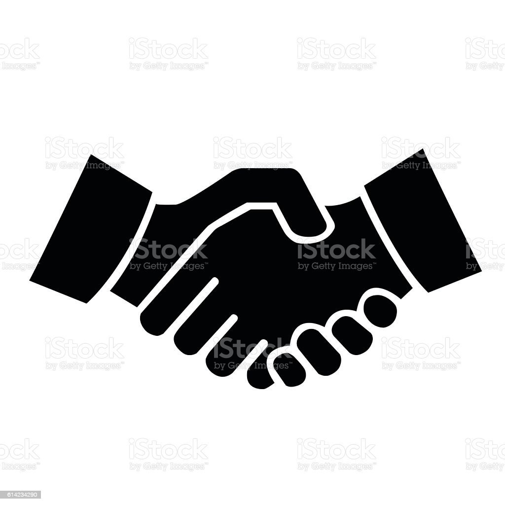 Рукопожатие силуэт