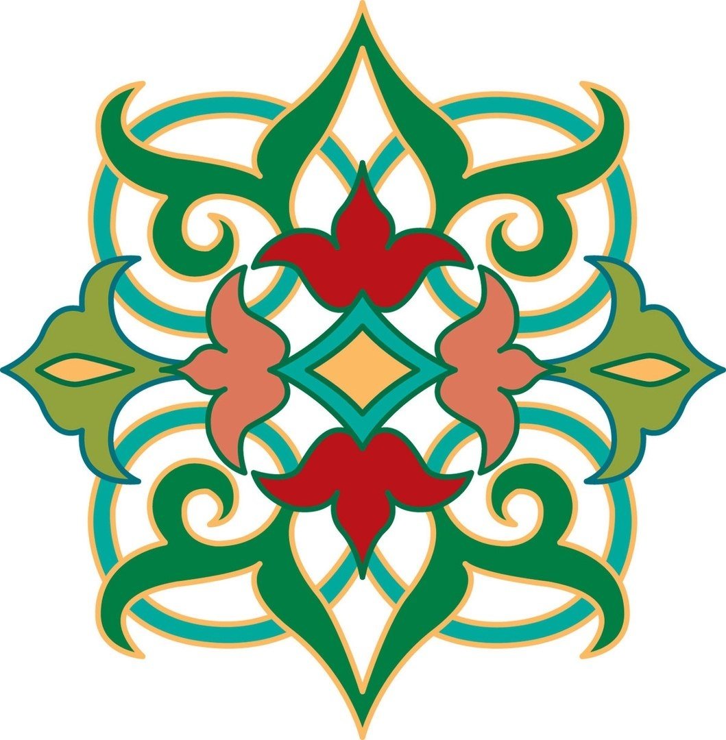 Национальный узор Татаров вектор