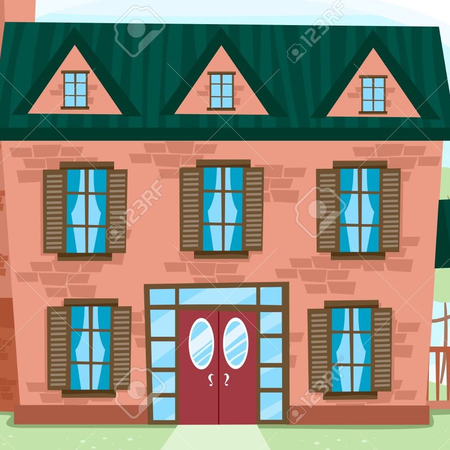 Домик из кирпича для детей