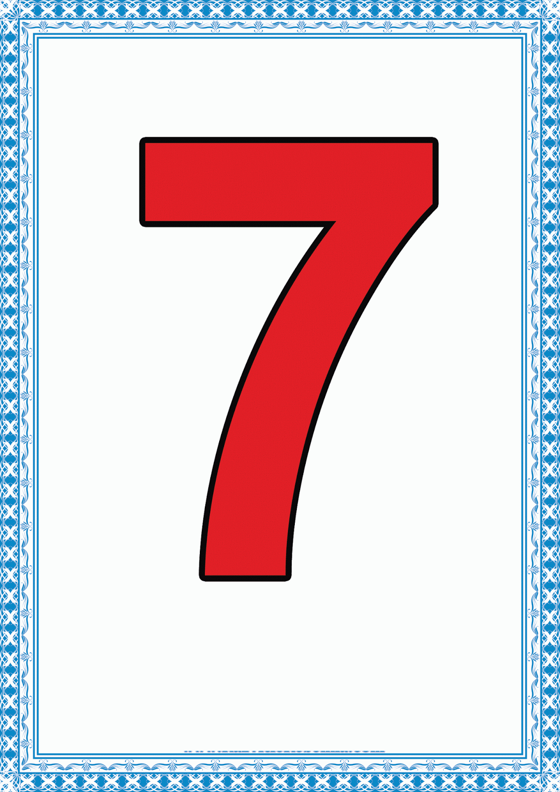 Карточки с цифрами для детей