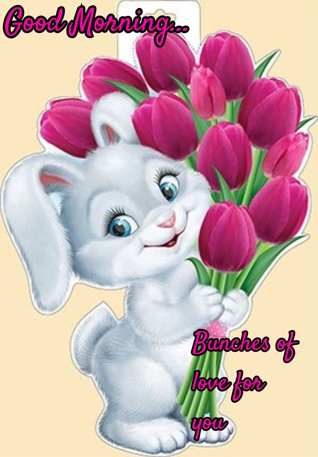 Заяц с цветком