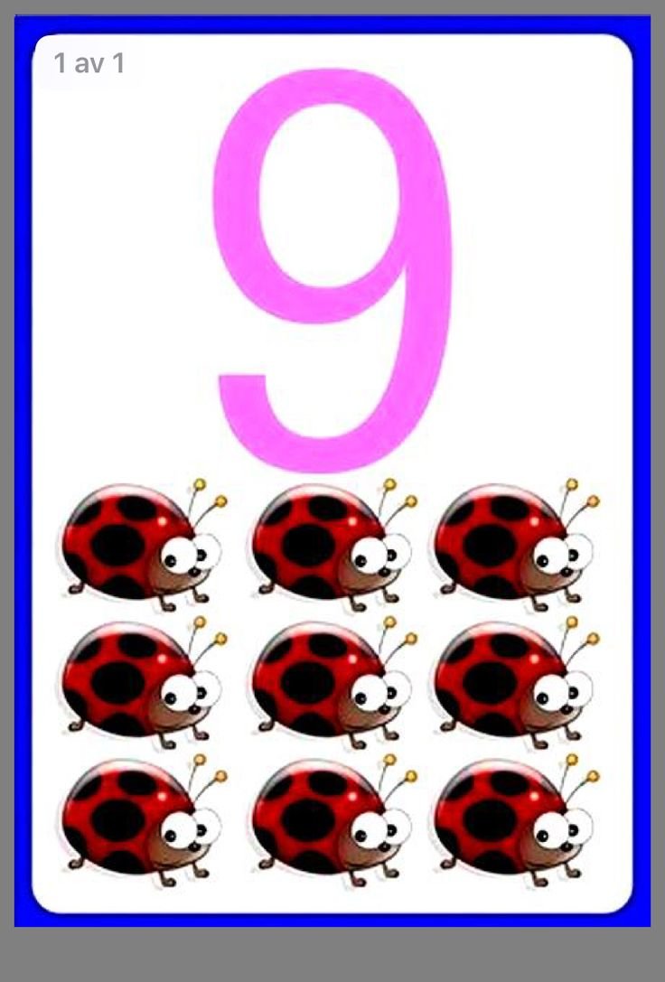 Номерки на детские кроватки в детском саду