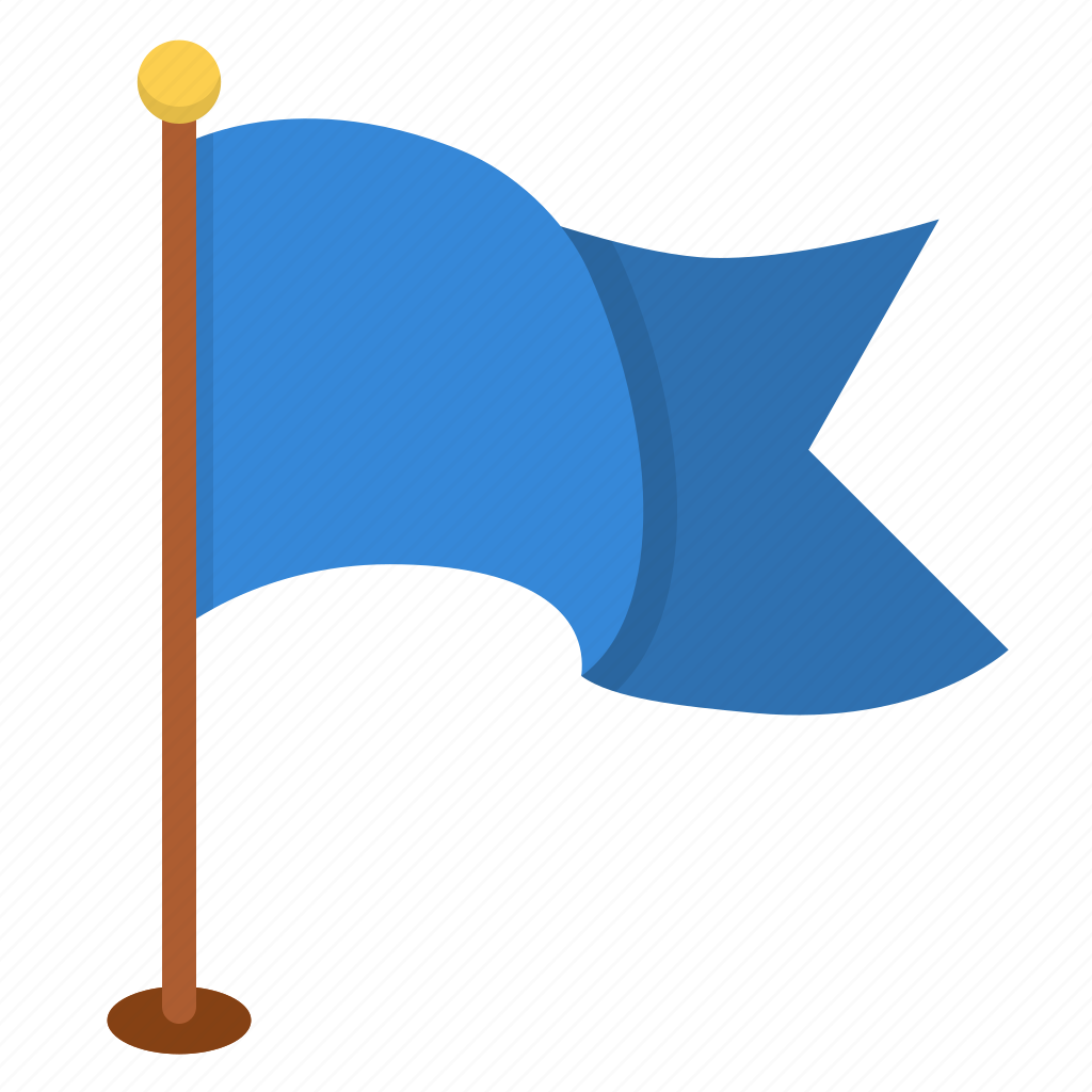 Синий флажок