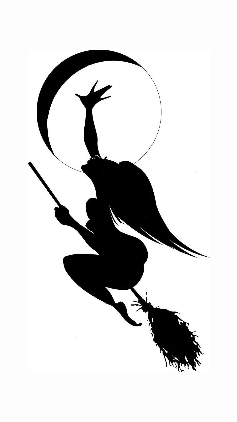 Ведьма на метле картинки