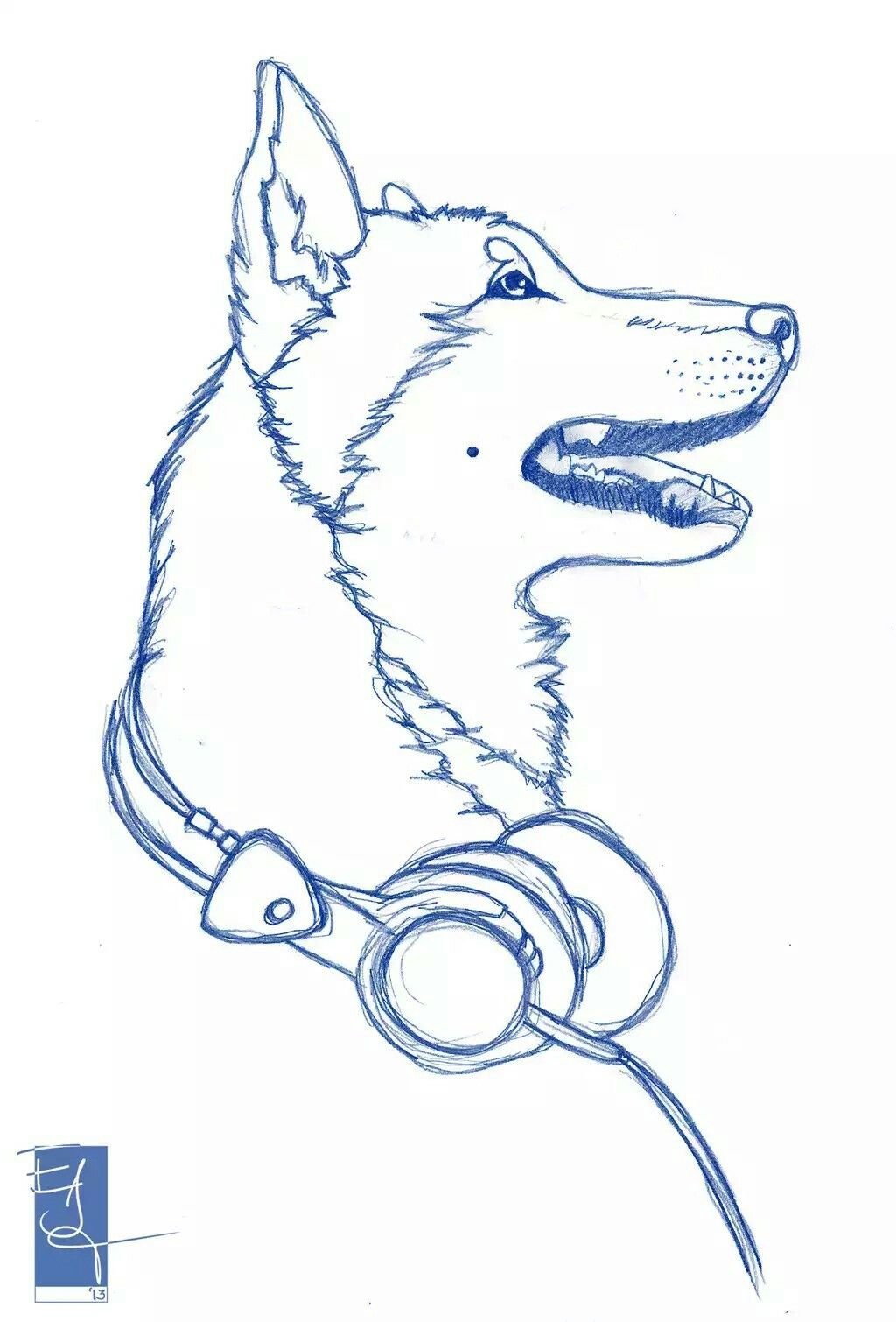 Рисунки для срисовки лёгкие собаки