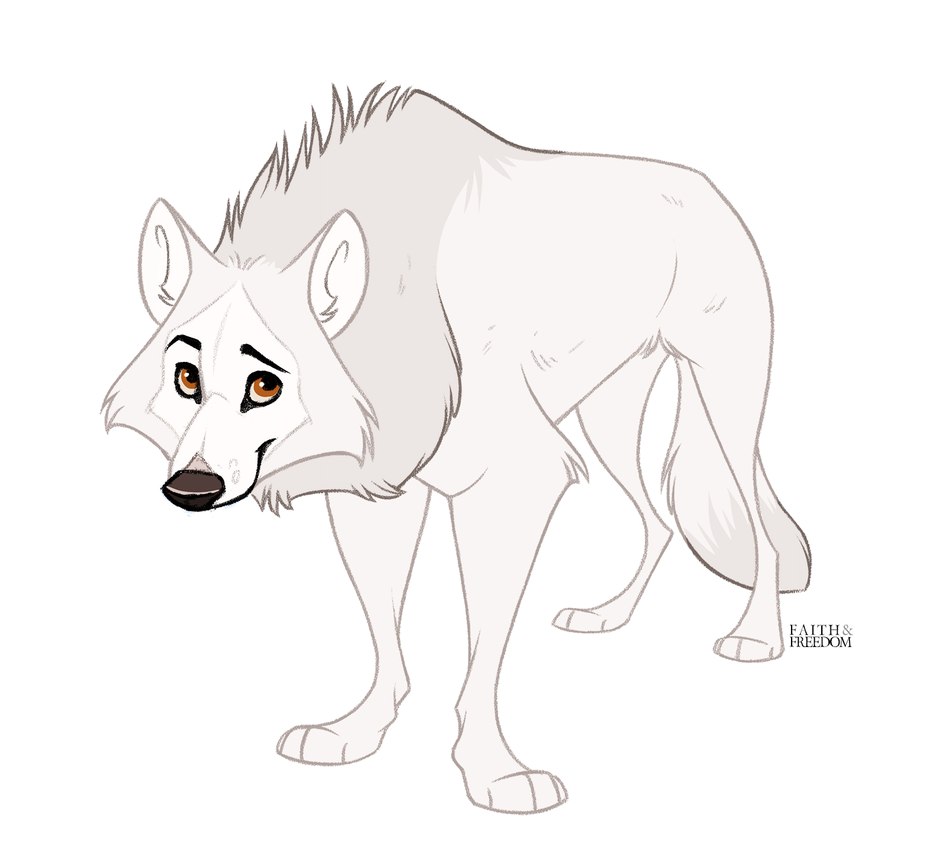 Полярный волк рисунок