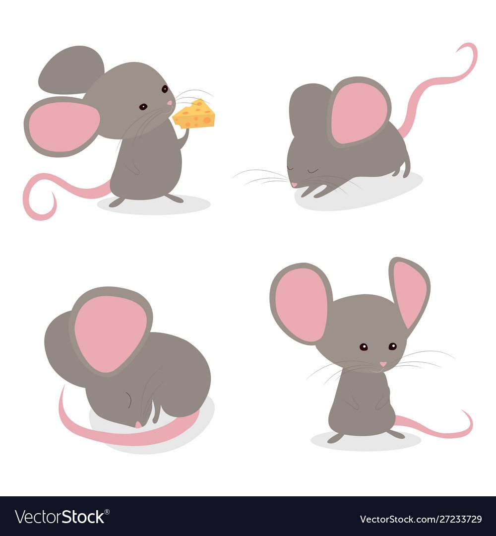 Милая мышка вектор