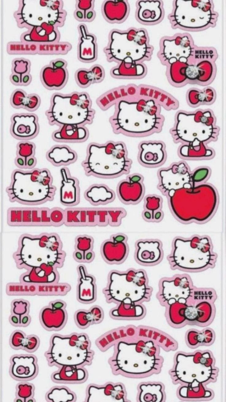 Наклейки с Хеллоу Китти маленькие