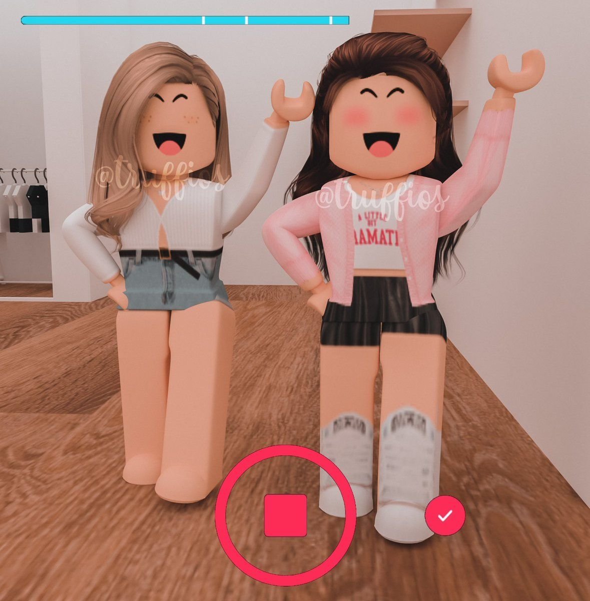 Roblox t Shirts для девочек Pink