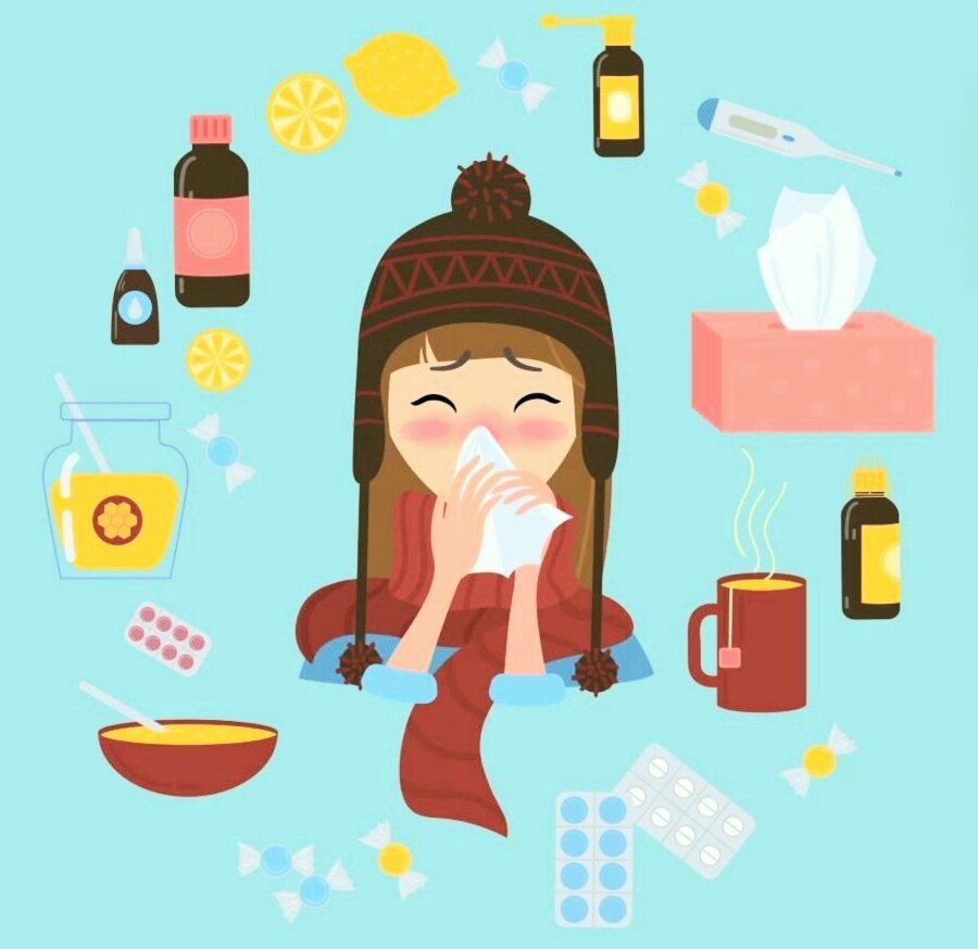 Простуда рисунок