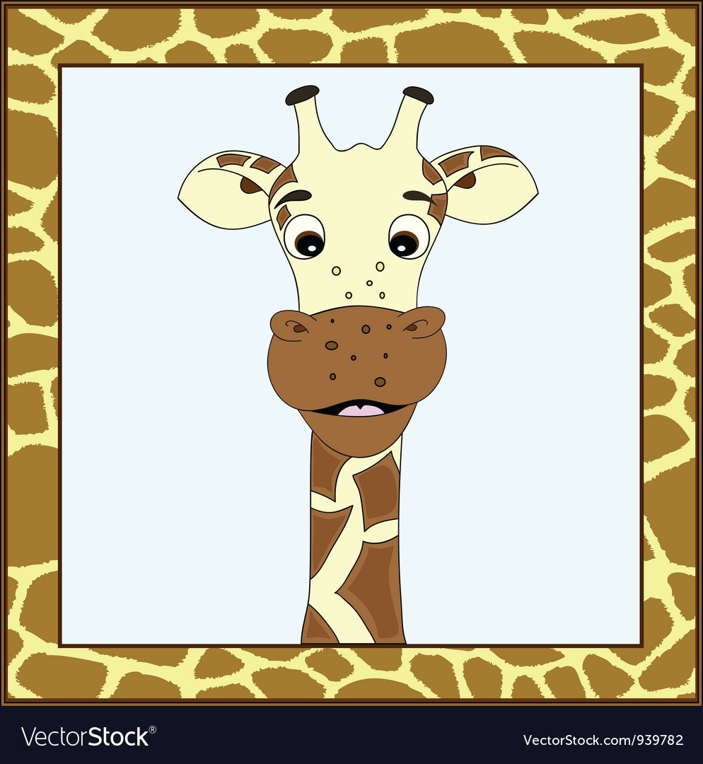 Голова жирафика в круге