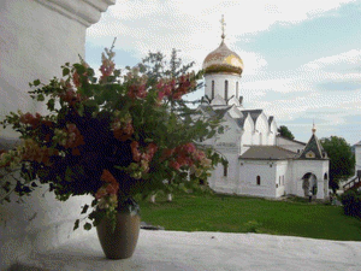 Храм Церковь монастырь Лавра цветы тишина