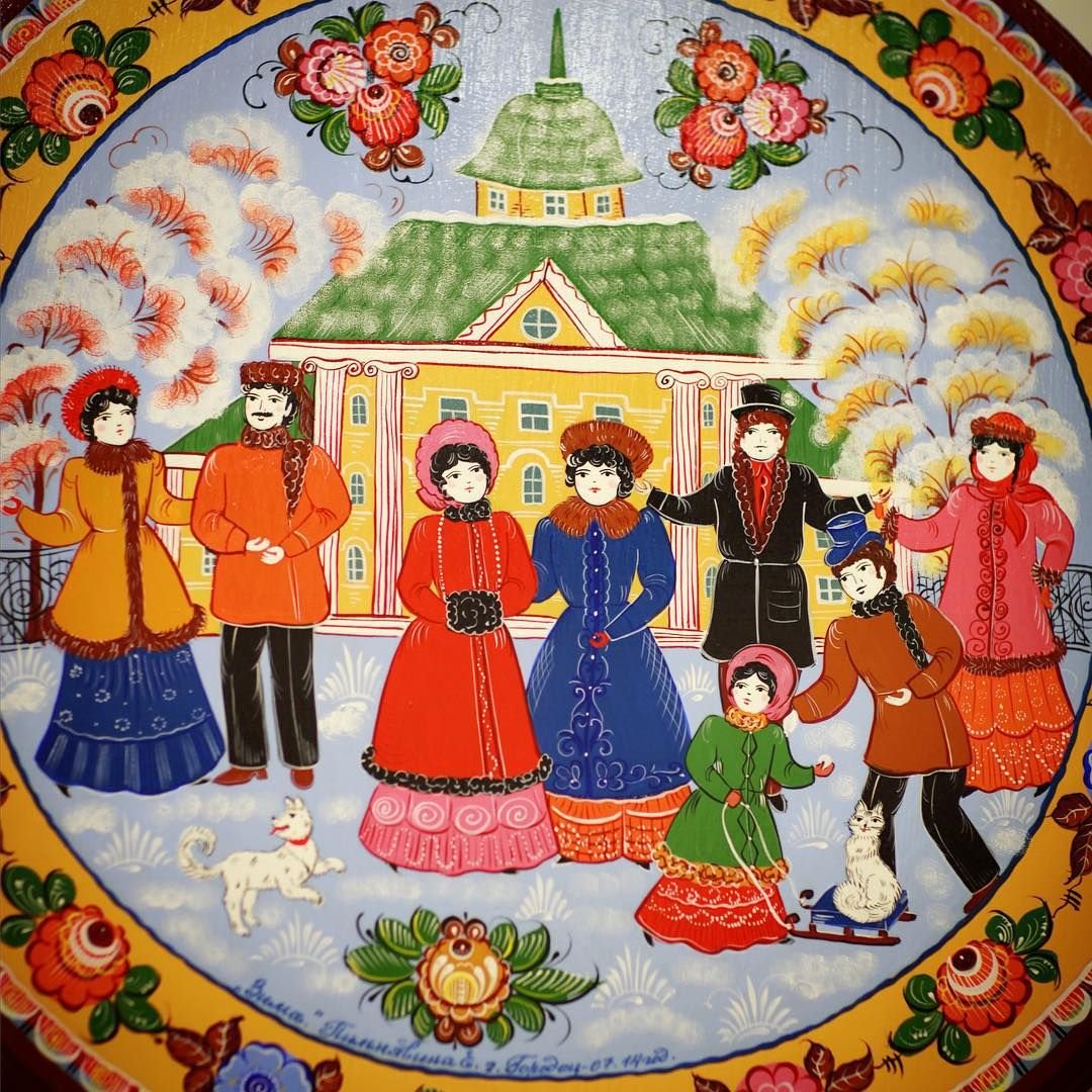 Городец роспись Церковь