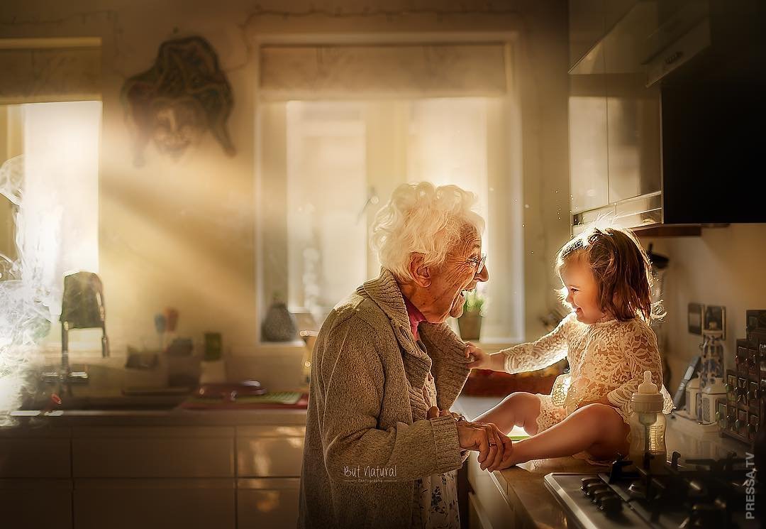 Фотосессия с бабушкой