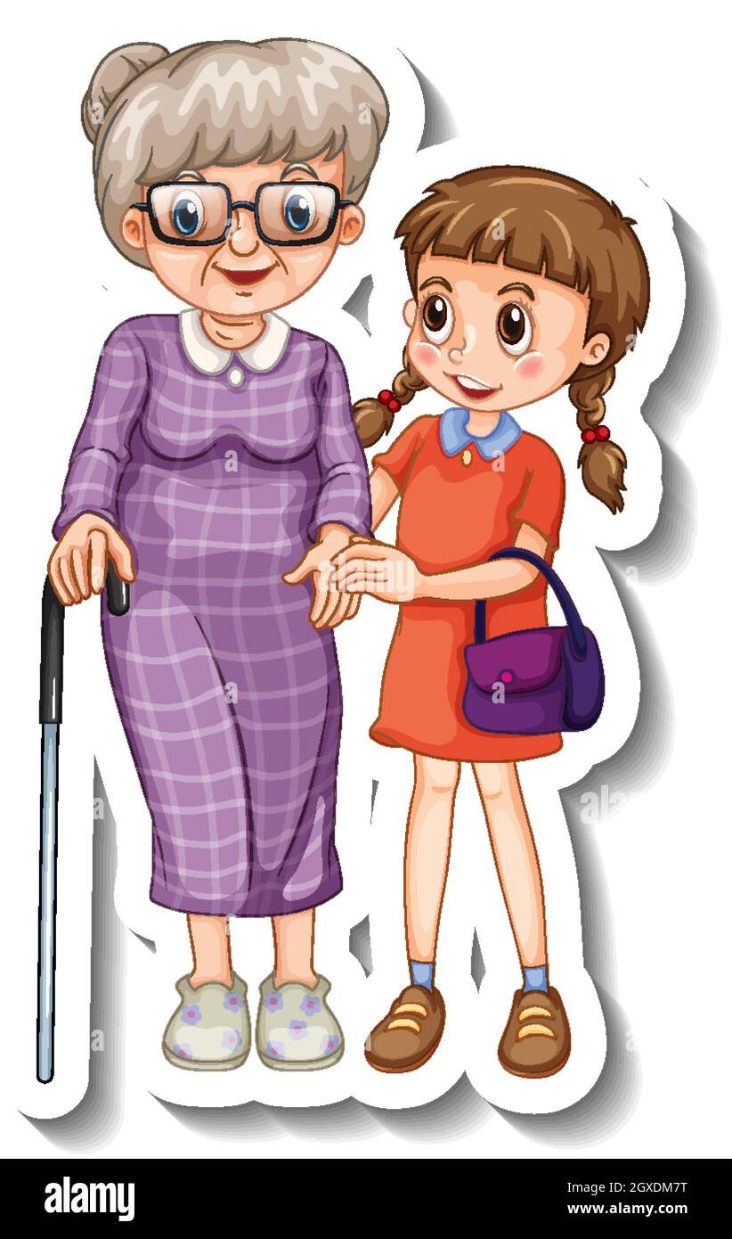 Девочка и бабушка