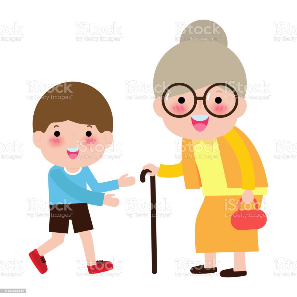 Мальчик с бабушкой