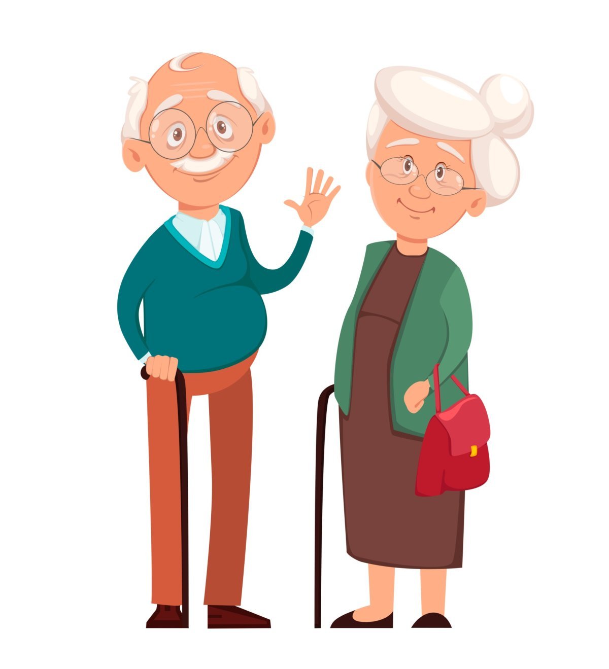 Мальчик помогает бабушке рисунок