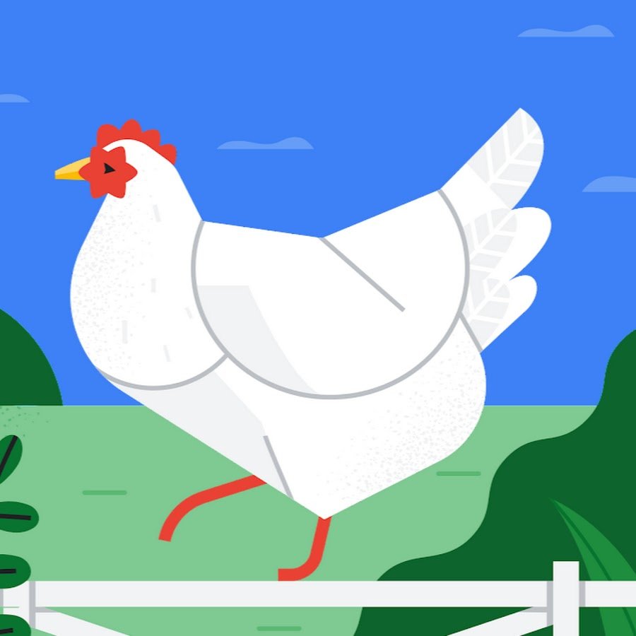 Белая курица арт