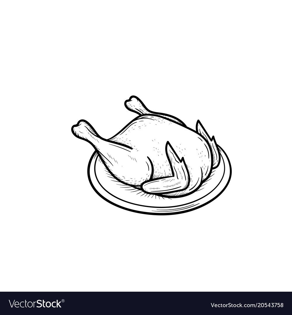 Нарисованная курица с яйцами