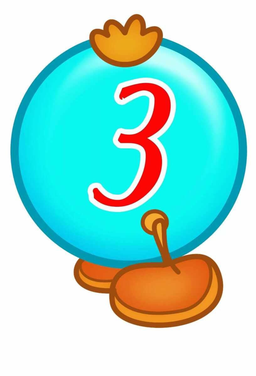 Гусеница с цифрами для детей