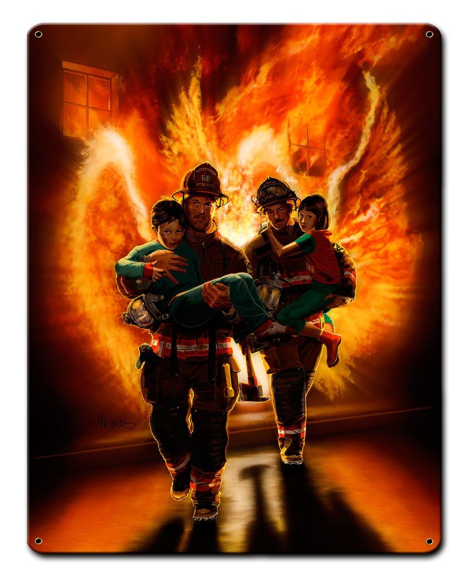 Пожарный герой