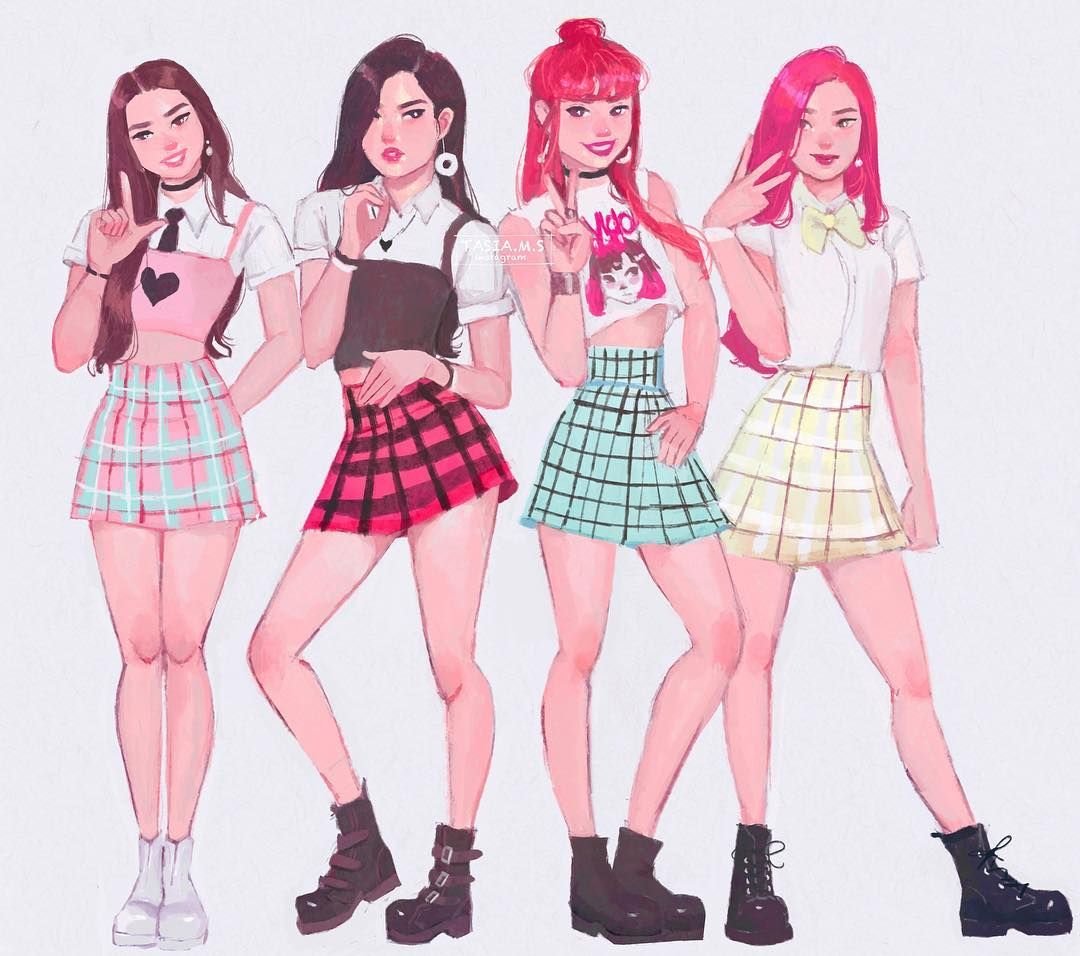 Блэк Пинк арт