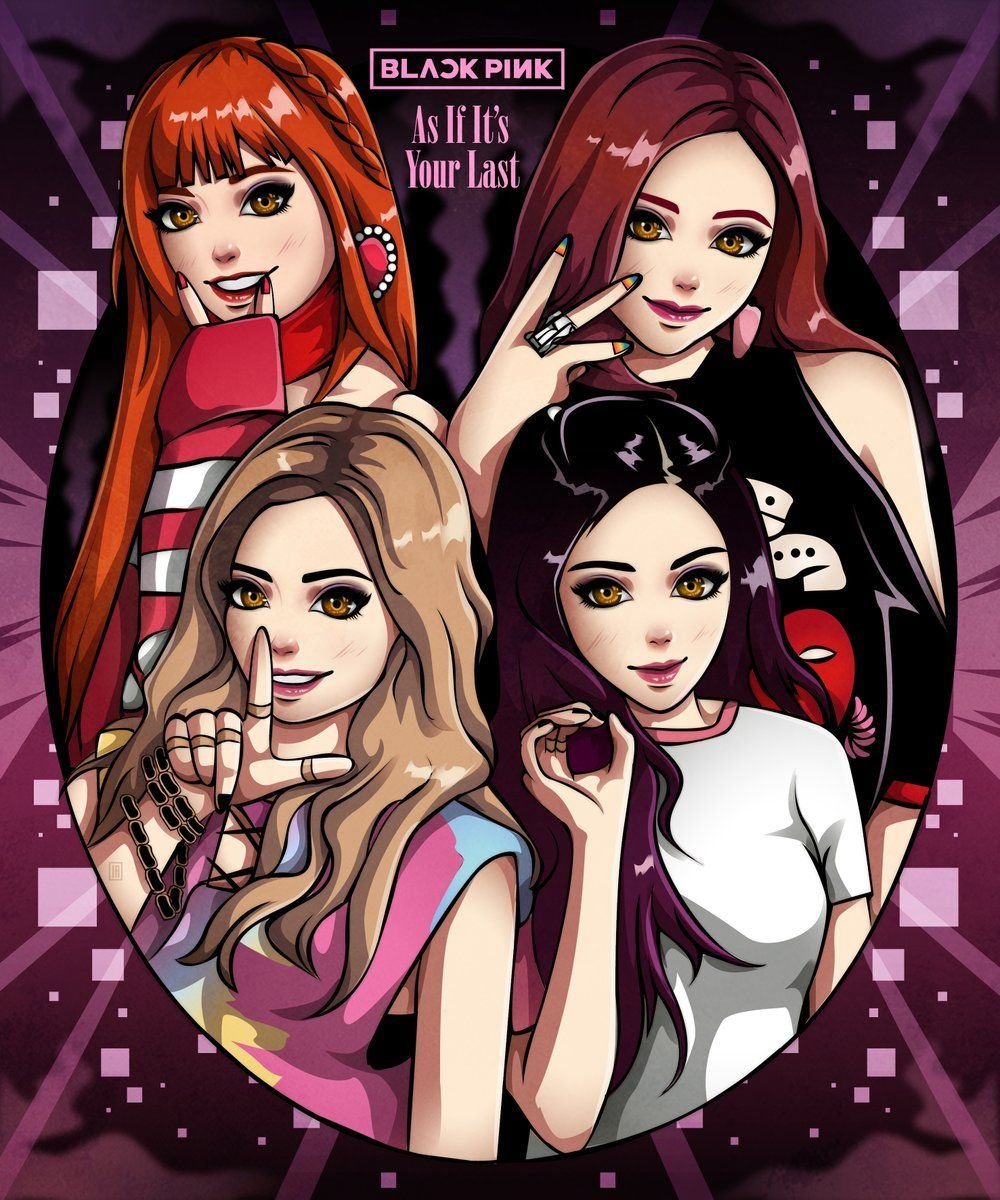 Группа Блэк Пинк арт