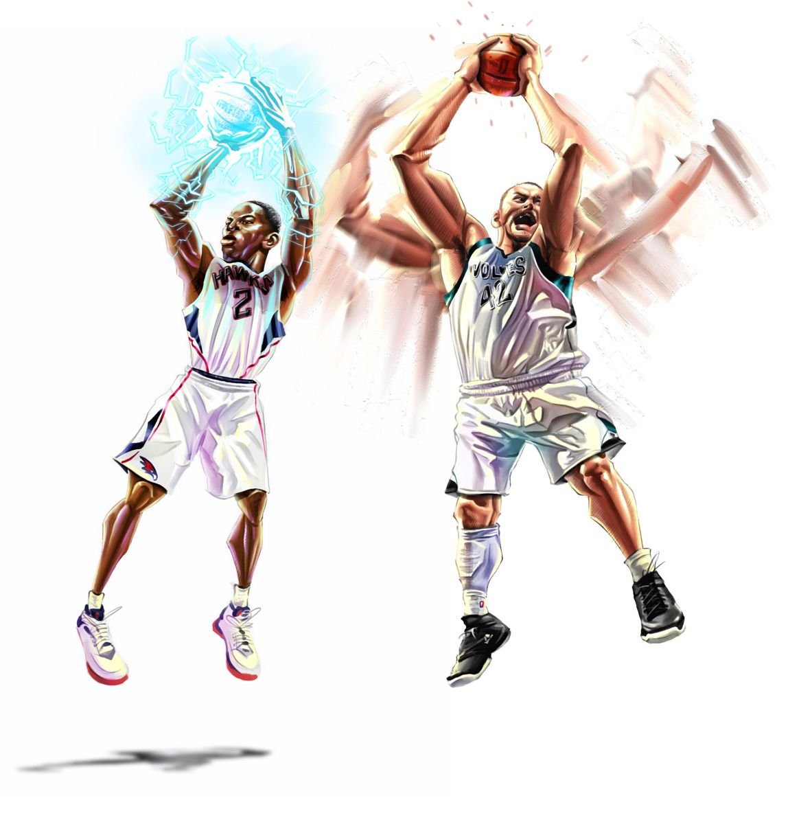 Баскетбол красочный арт