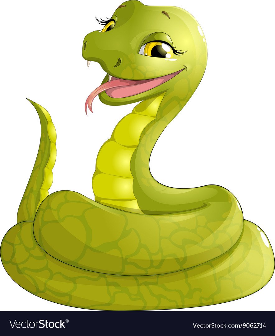 Змеи милые мультяшные