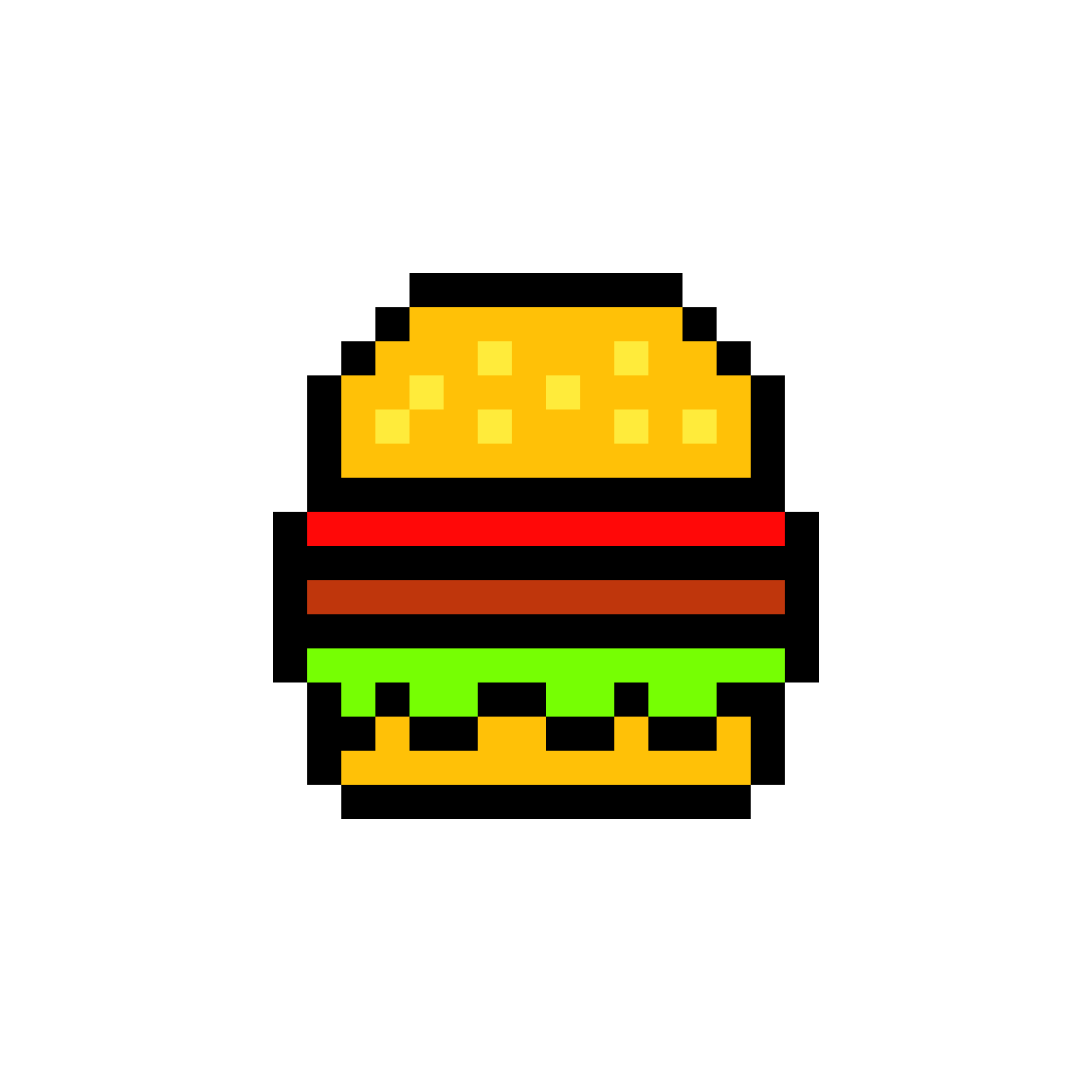 Пиксельный гамбургер