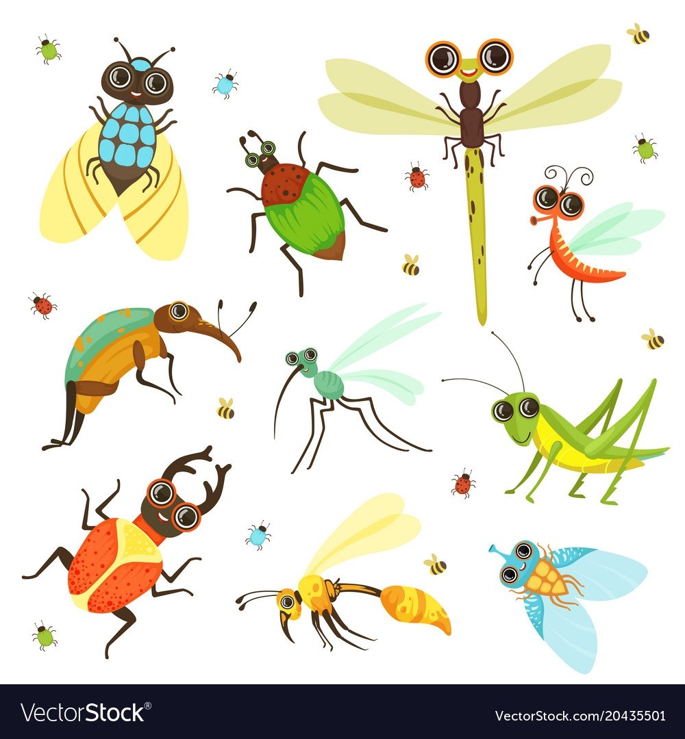 Жук в мультяшном стиле