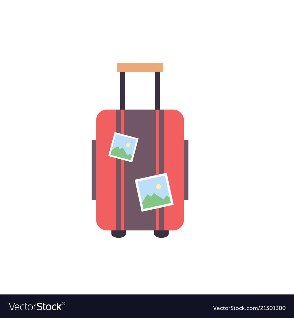 Багаж на белом фоне