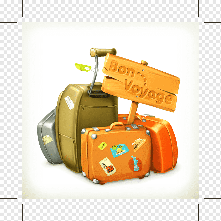 Путешествие чемодан вектор