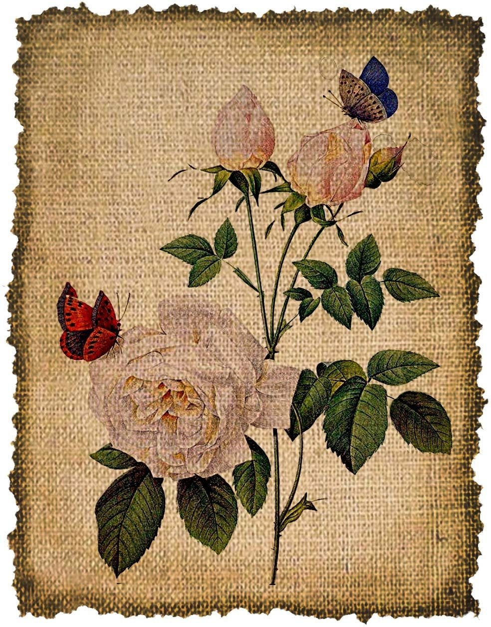 Картина на мешковине