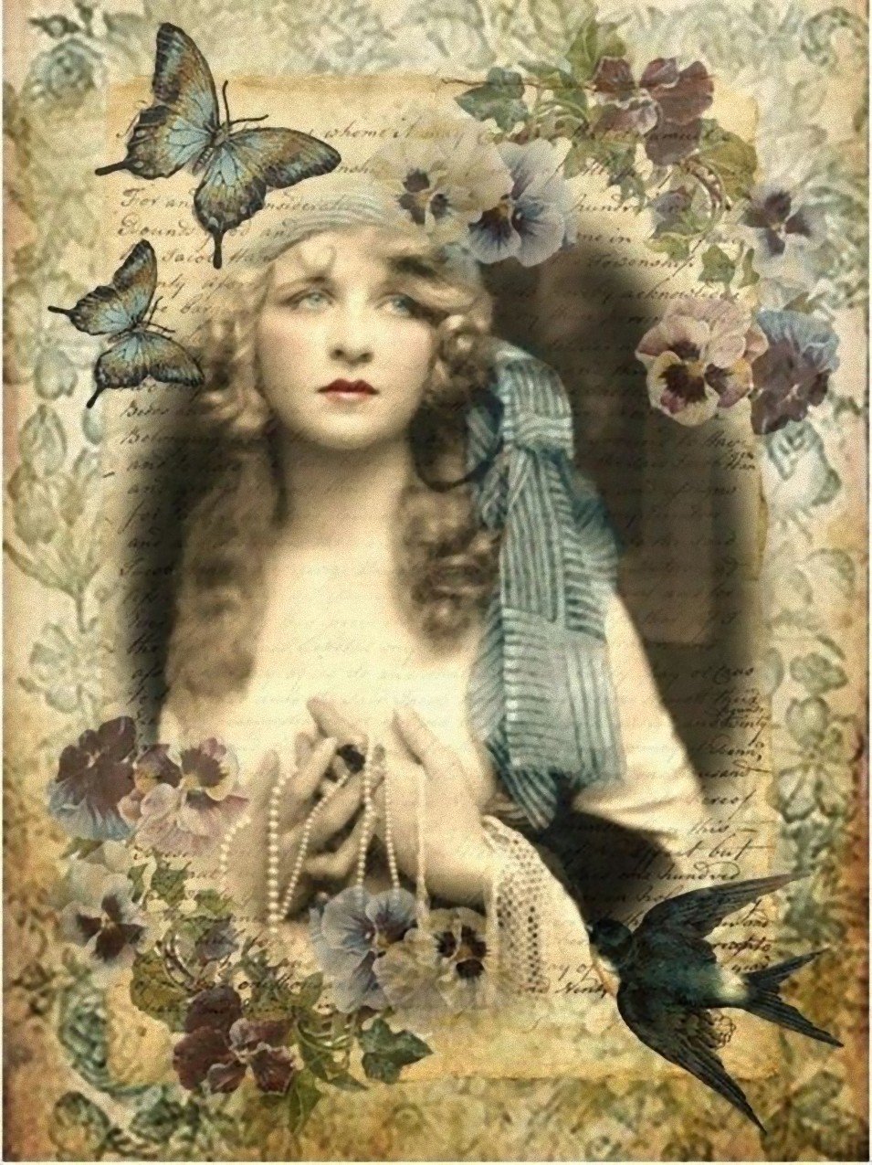 Красивые коллажи для декупажа