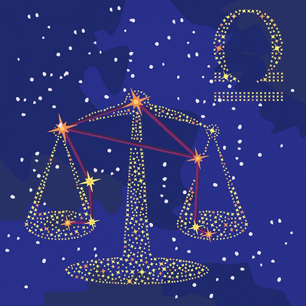 Макет созвездия весы