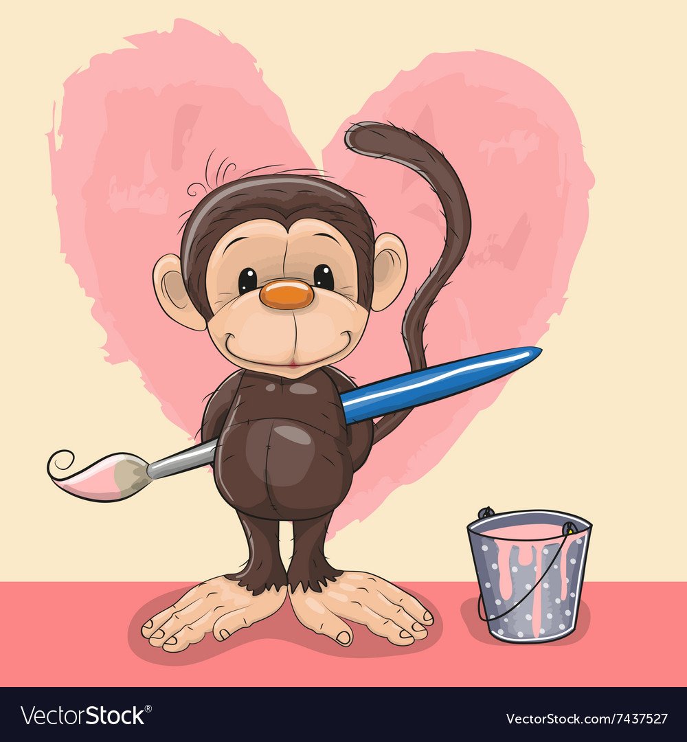 Обои для планшета с милыми обезьянками