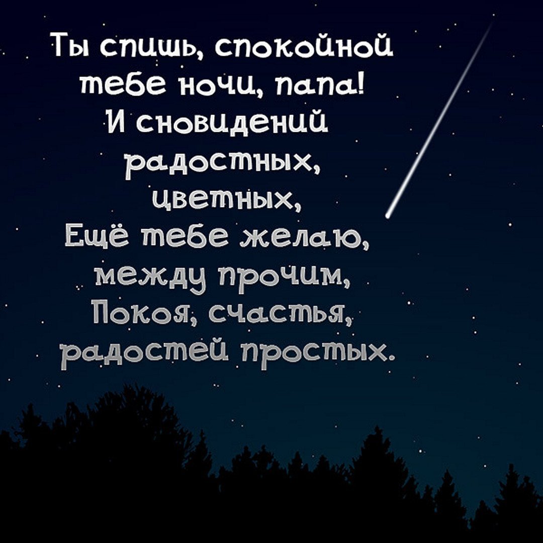Спокойной ночи папуля