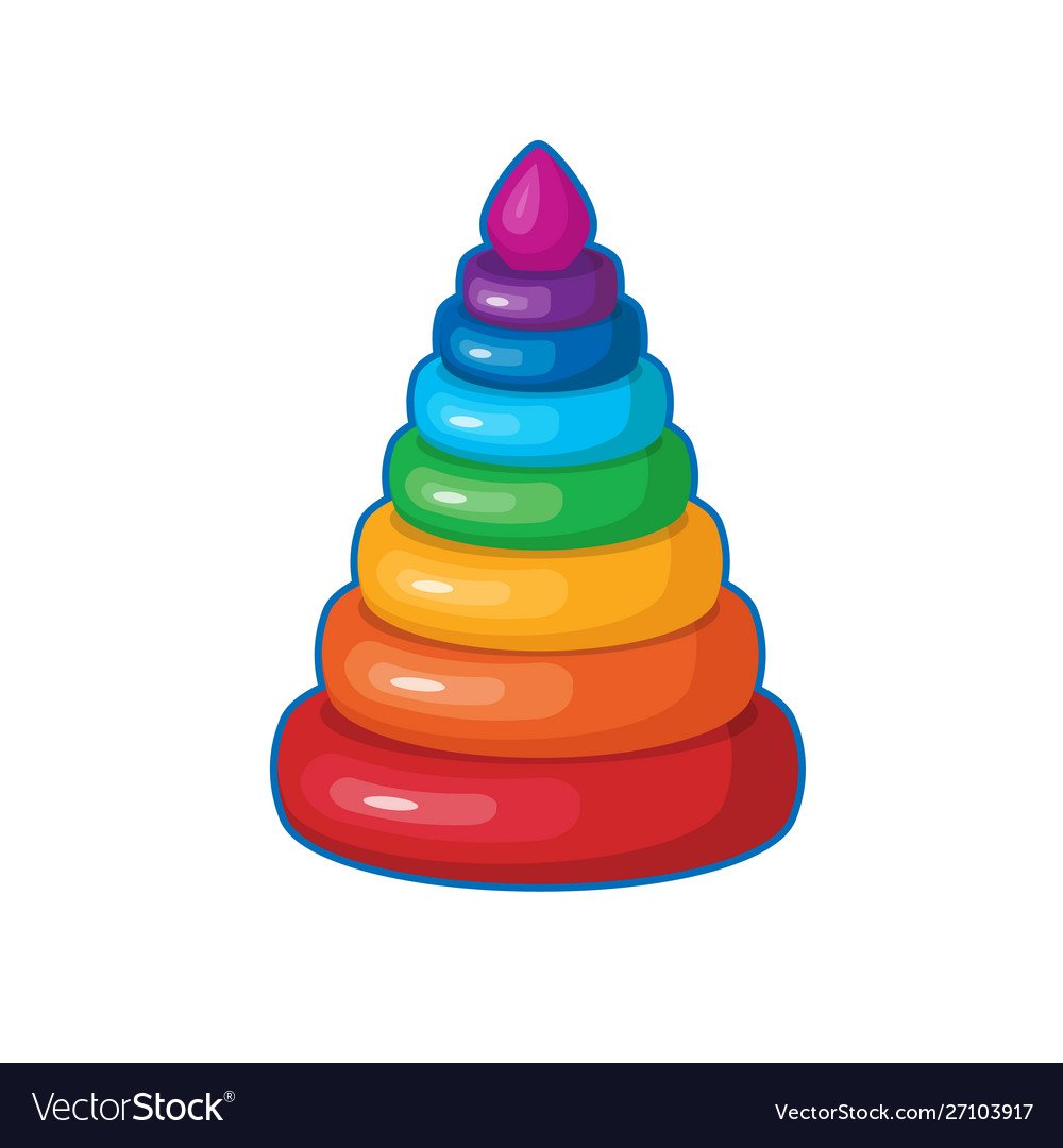 Пирамида детская на прозрачном фоне анимация