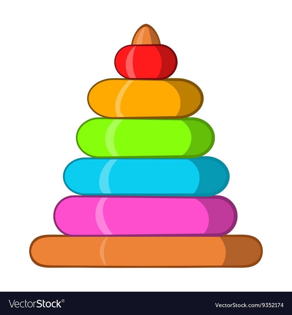 Пирамидка на прозрачном фоне